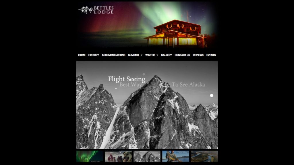 Bettles Lodge Alaska Thumbnail picture Web Design Portfolio
